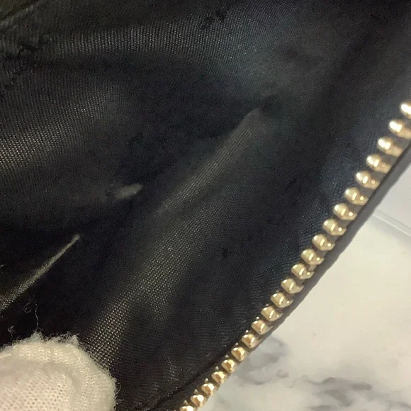 NWT Kate Spade Small Zipper Black and Gray Wallet - Picture 6 of 8